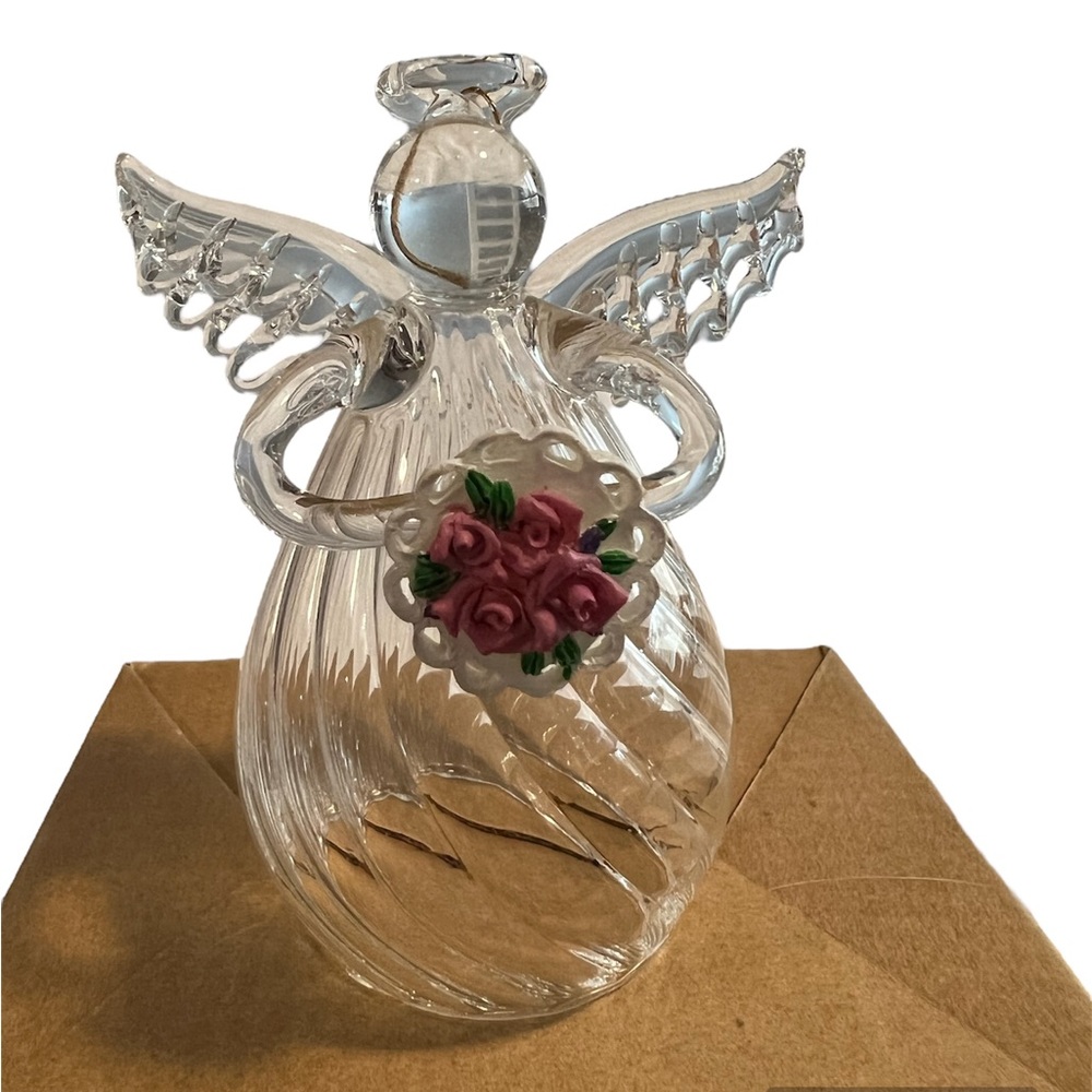 Current Wedding Glass Angel Ornament - Picture 2 of 9